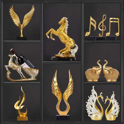 23现代艺术创意家居酒柜装饰翼摆件批发乔迁之天使新年礼物大展宏