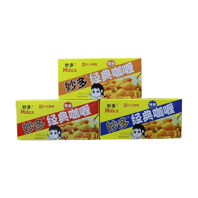 妙多咖喱块100g*3盒原味辣味香辣
