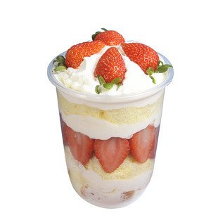 波波杯网红胖胖杯双皮奶椰奶冻蛋糕冰淇淋杯子一次性包装盒子草莓