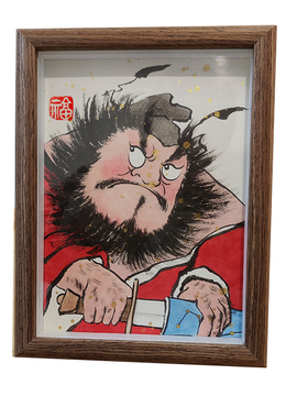 手绘钟馗画像镇宅招财纳福驱退邪