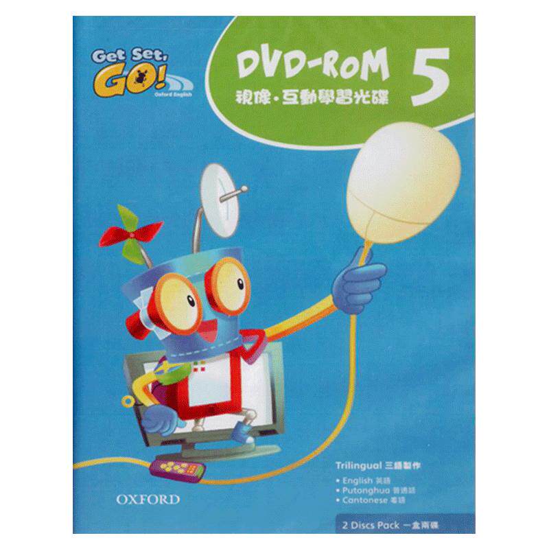 牛津原版3-6岁 Get set go 三语视像互动学生DVD-ROM level 5 英文原版 纯全英文版正版原著进口原版英语书籍