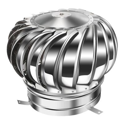 无动力风帽屋顶通风器110/160/200pvc管道换气304不锈钢风球风帽