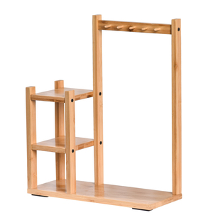 创意笔架多功能收纳架楠竹文房四宝初学者书法专用挂毛笔的笔架简约精致实木毛笔挂架书房桌面笔架展示架