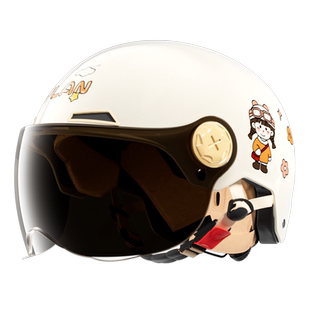 营缆儿童头盔女孩男孩6到12岁夏季防晒3c认证电动摩托车安全头盔