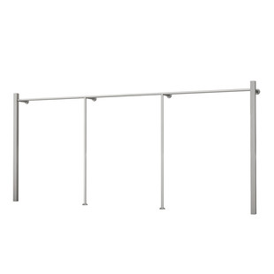 女装店货架服装店专用展示架上墙简约衣服陈列架不锈钢壁挂式衣架