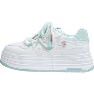 回力可爱花朵板鞋女2026春季新款学生百搭增高小白鞋厚底休闲鞋子