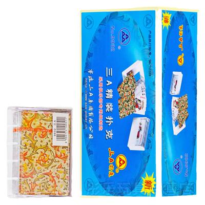 三A扑克牌正品成人朴克牌斗地主梭哈3a纸牌卜克整箱包邮100副9932