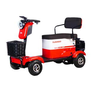 小巴士新款高端老人代步车两座四轮电动车老年专用家用助力电瓶车