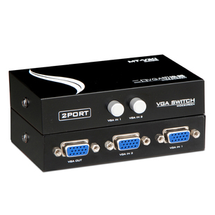 迈拓维矩 VGA切换器二进一出2进1出电脑监控录像机共享显示器2切1转换器投影仪 2口切屏器一拖二 MT-15-2CF