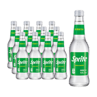 檀健次代言 可口可乐碳酸饮料雪碧玻璃瓶275ml*12瓶柠檬味汽水