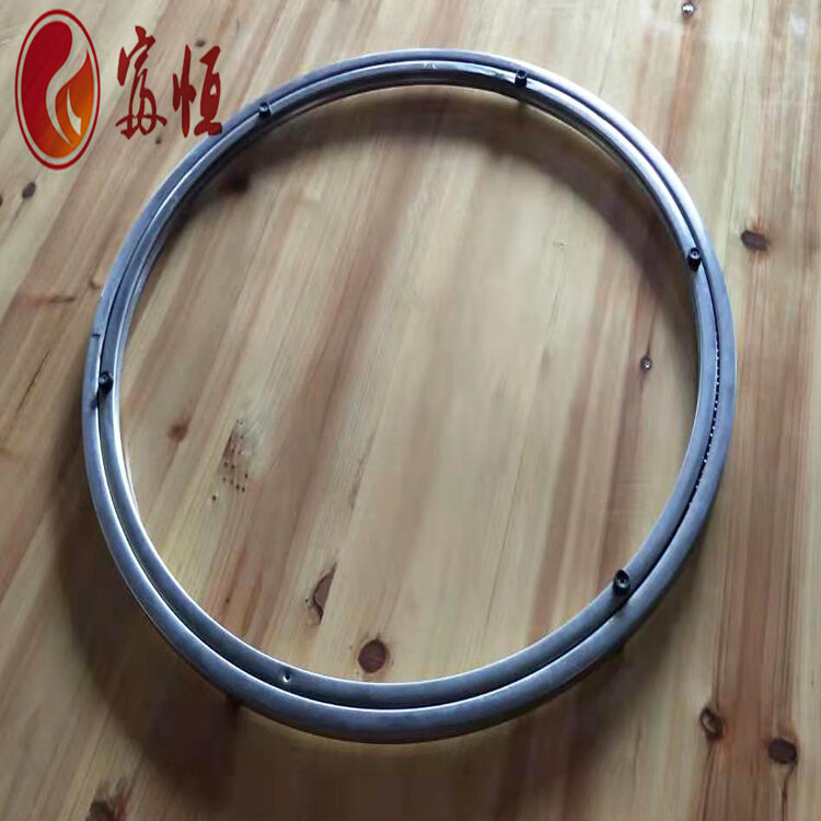 圆桌不锈钢转芯玻璃转盘底座火锅餐桌转盘底座防滑轴承轨道转盘底