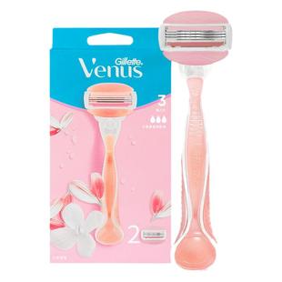 吉列脱毛刀女venus刮毛刀手动剃毛刀腋下私处全身除毛刀女用脱毛