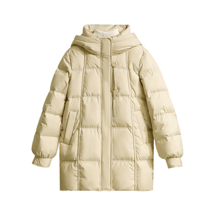 雪中飞中长款羽绒服女款2025新款中年妈妈加厚保暖冬装中老年外套