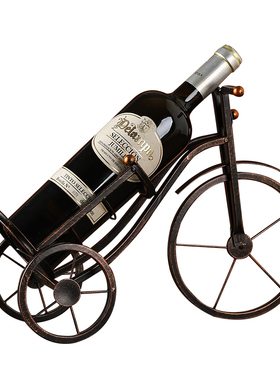 复古铁艺红酒架客厅酒柜餐厅装饰收纳葡萄酒架展示收藏置物架摆件