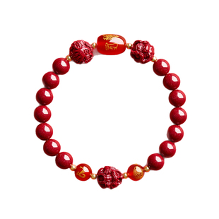 天然朱砂手串正品官方旗舰店三合六合岁太化生肖马年本命年手链女