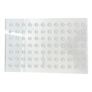 定制透明亚克力洞洞板鱼缸透明有机玻璃板带孔打孔板阳台隔板挡板