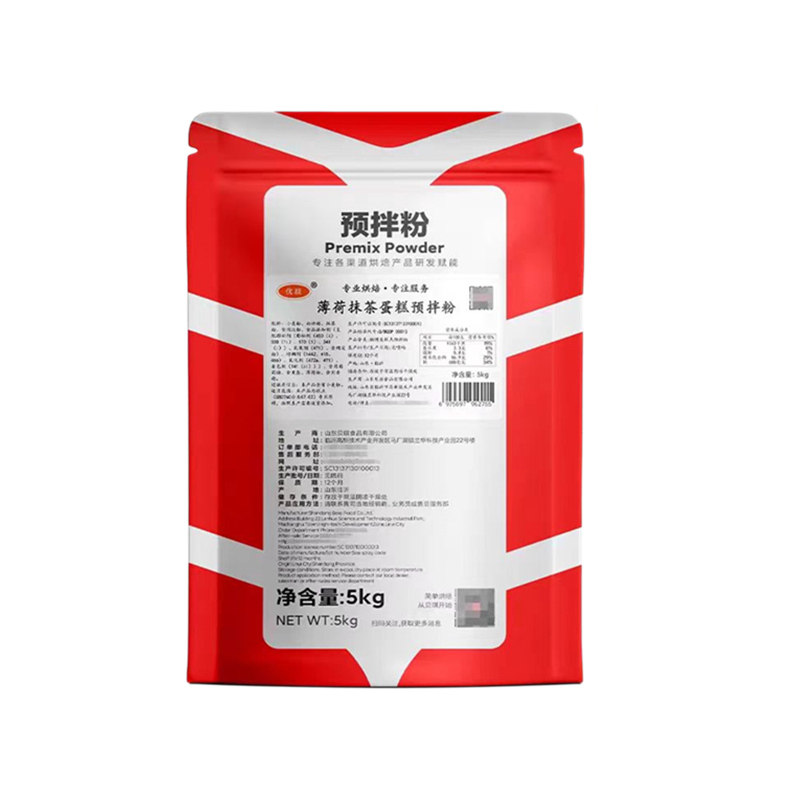 贝琪薄荷抹茶蛋糕预拌粉5kg 戚风抹茶蛋糕卷专用糕点粉烘焙原料