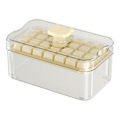 冻冰块模具按压冰格制冰神器带盖食品级自制制冰盒家用冰箱储存盒