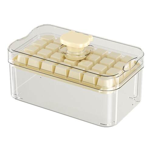 冻冰块模具按压冰格制冰神器带盖食品级自制制冰盒家用冰箱储存盒