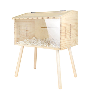 芦丁鸡饲养箱桌腿仓鼠笼子木腿实木支架配件增高支撑桌腿结实耐用