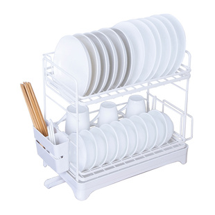 富百纳厨房置物架加厚加粗沥水碗架家用多功能放碗盘子碗碟收纳架