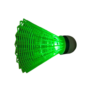 夜光羽毛球塑料防风带灯户外训练室外尼龙夜间荧光鹅毛会发光套装