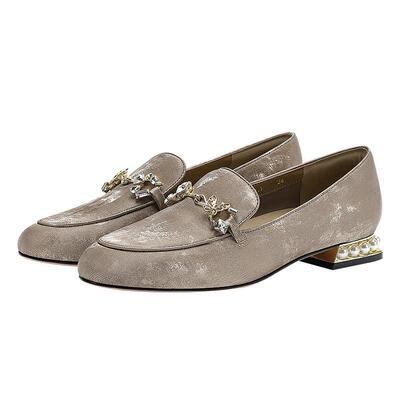 诺贝达一脚蹬乐福鞋平底鞋