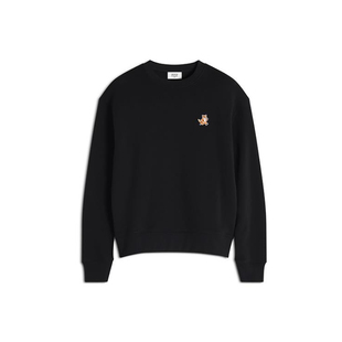 Maison Kitsune日常休闲男士小狐狸刺绣圆领长袖套头卫衣银泰百货