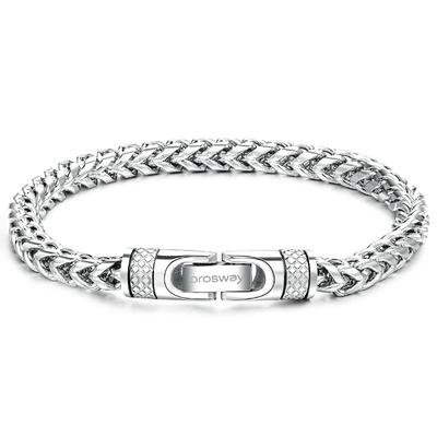 brosway钛钢男士手链生日礼物