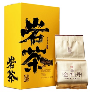 中端金牡丹武夷岩茶花果浓香型正岩茶新大红袍长辈送礼茶叶礼盒装