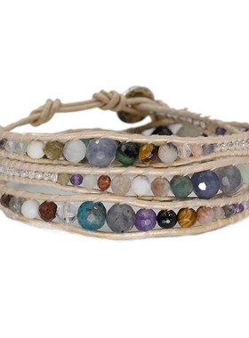 堇青石12星座水色手链路塔斯曼