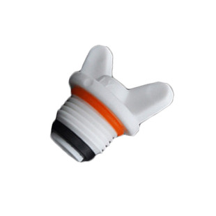 外丝堵管道试压4分dn15堵头20外六角蝶形带密封圈水管防漏6分丝帽