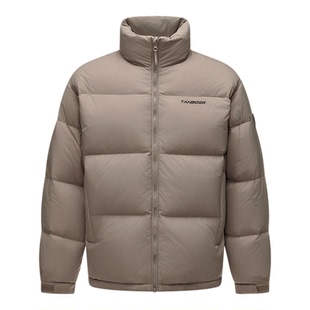 坦博尔25冬季新款泡芙羽绒服男女同款面包服保暖立领情侣款厚外套