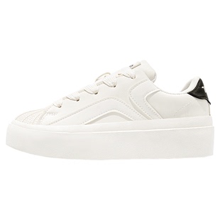 鮀品百搭小白鞋女配裙子2026春季新款厚底贝壳鞋学生休闲运动板鞋