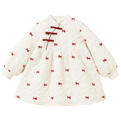 贝肽斯女童连衣裙2025秋冬新款