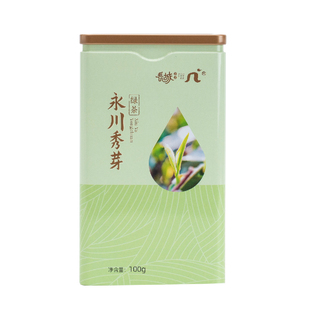 高山茶叶早春嫩芽  重庆长城茶业永川秀芽绿茶罐听装100g鲜爽回甘