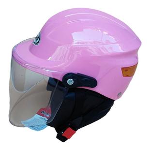 四季男女户外防护头盔春秋半盔冬盔防晒紫外线摔不碎白料送围脖