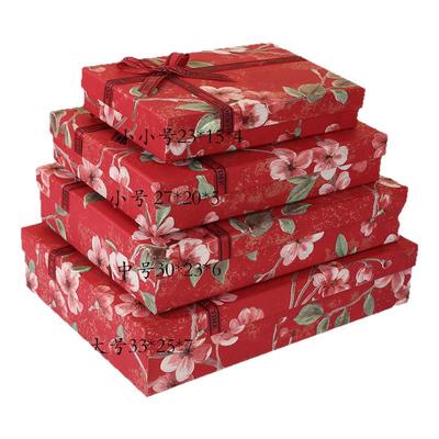 中国风礼物盒红色轻奢高级礼品盒