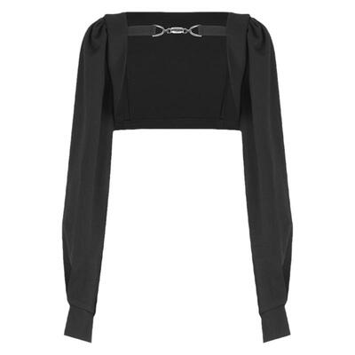 黑色百搭风披肩设计感小众短外套