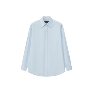 Cycle Document春秋基础款加长宽松长袖衬衫女通勤慵懒感休闲衬衣