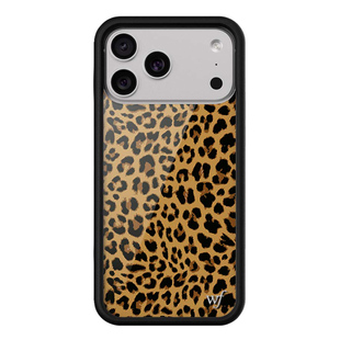 Wildflower棕色猫咪手机壳适用苹果iPhone17/16/15/14/Pro/Max/Air硬壳全包保护套防摔欧美时尚个性wf豹纹