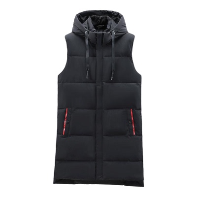 羽绒棉冬季中长款加厚马甲