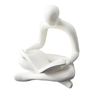 创意小众高级感抽象艺术摆件客厅书房架电视柜装饰品坐姿轻奢高档