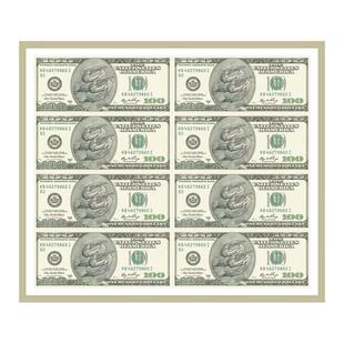 99CLUB创意恶搞美钞头巾缎面雪纺方巾抹胸