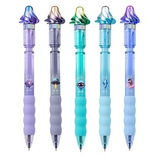 爱好旋风笔转转笔ST头按动中性笔刷题笔速干0.5mm黑笔小学生陀螺笔解压旋转笔黑科技笔创意文具网红礼品套装