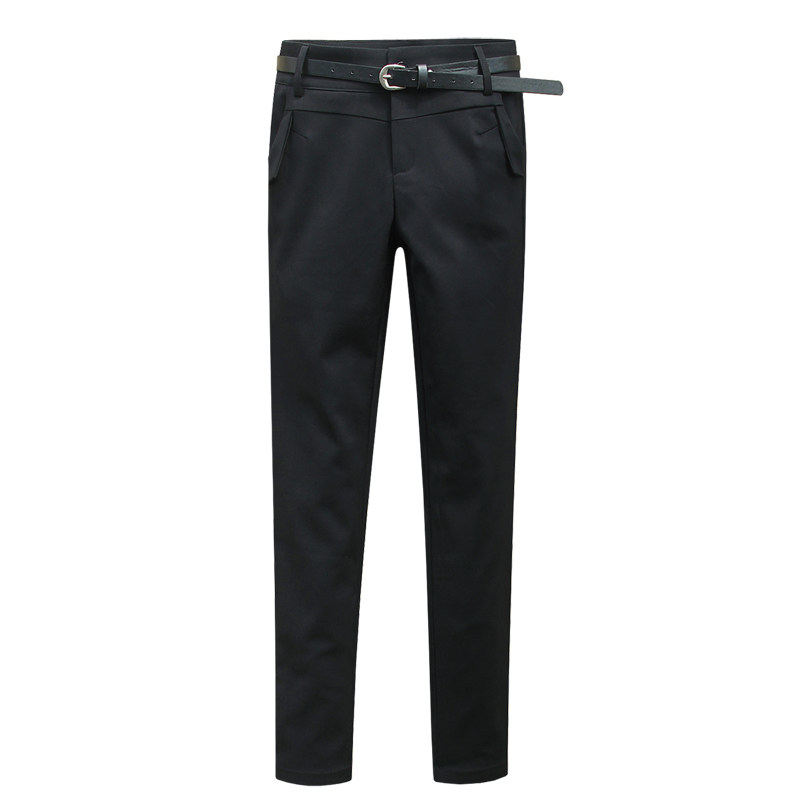 黑色西裤女秋季新品小脚低腰裤西服裤子修身显瘦OL职业铅笔裤长裤