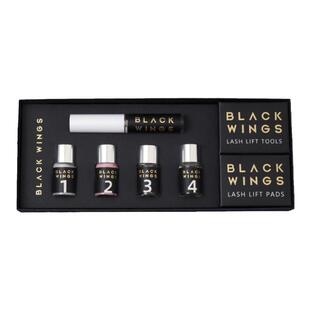 黑之羽角蛋白翘睫术太阳花睫毛芭比翘睫冷烫睫毛矫正下睫毛翘睫套