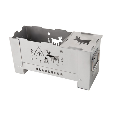 blackdeer黑鹿离火钛折叠柴火炉
