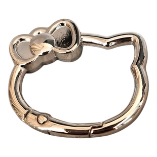 合金保色领结KT猫头弹簧扣diy包挂件钥匙扣手机链配件五金配件扣