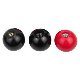 金超胶木手柄球塑料圆球操作杆球头把手铜芯黑铁心电木球M4M8-M16
